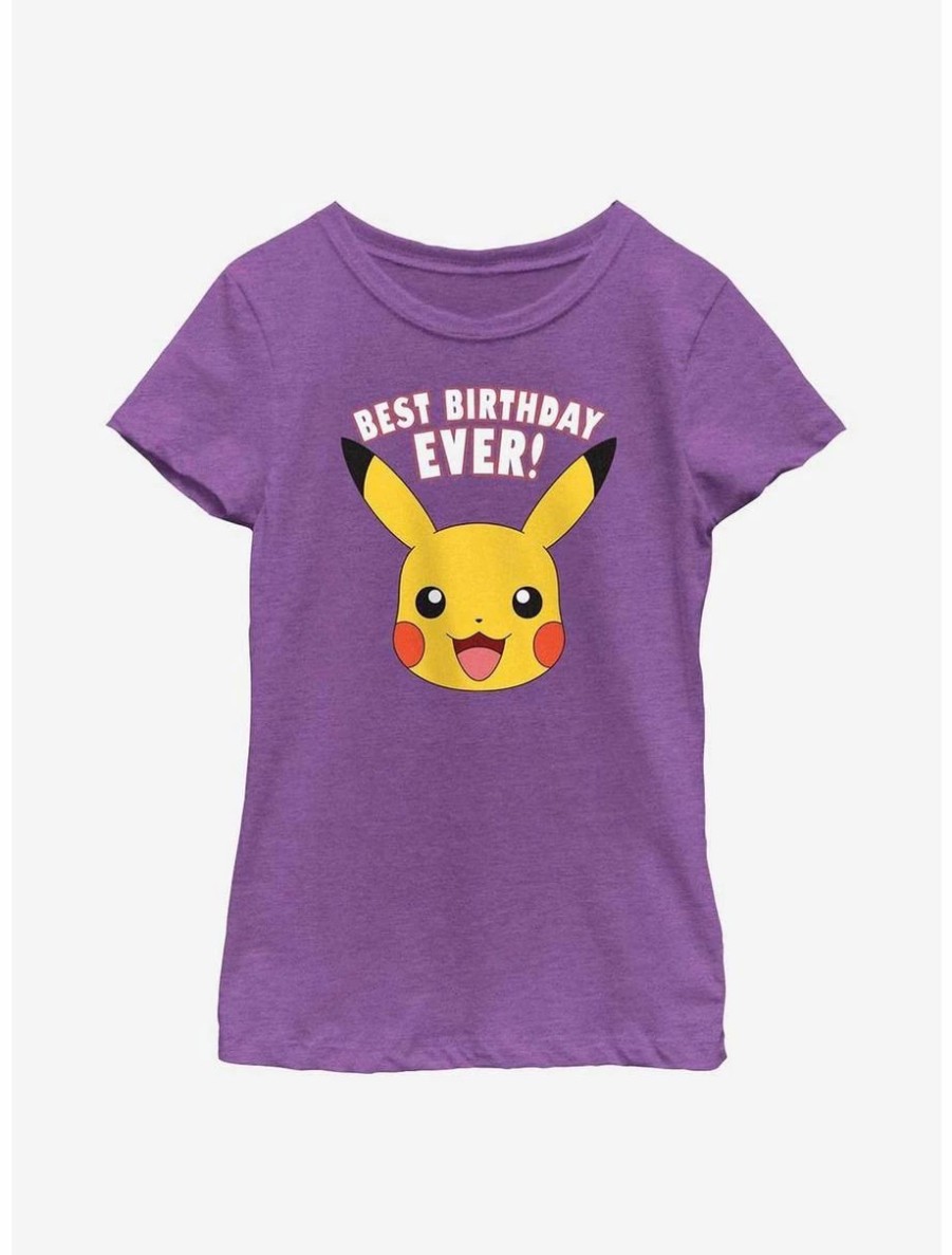 Youth | * Boxlunch Pokemon Pikachu Best Birthday Youth Girls T-Shirt