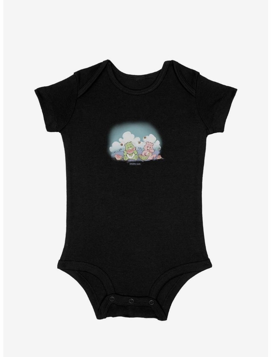 Infant | * Boxlunch Care Bears Good Luck And Cheer Bear Eating Watermelons Infant Bodysuit