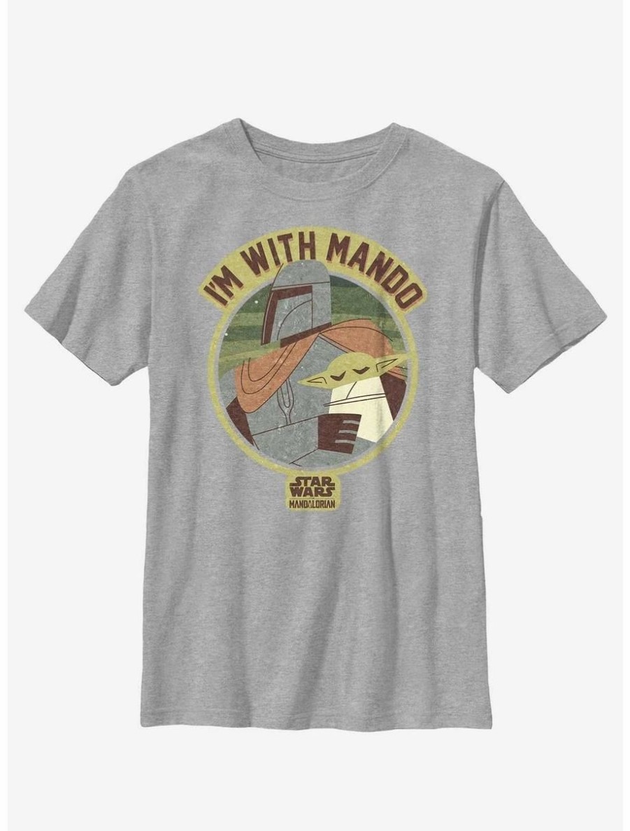 Youth | * Boxlunch Star Wars The Mandalorian I'M With Mando Youth T-Shirt