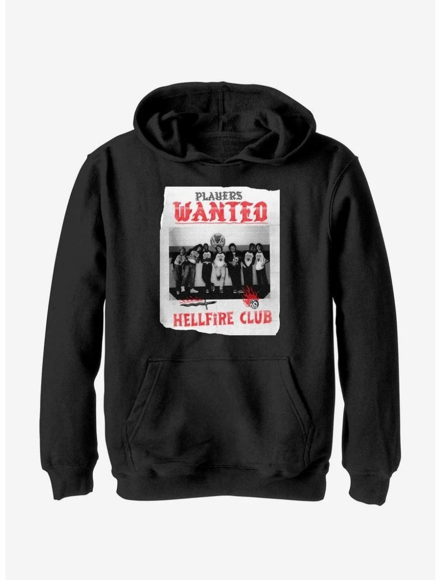 Youth | * Boxlunch Stranger Things Hellfire Club Players Wanted Poster Youth Hoodie