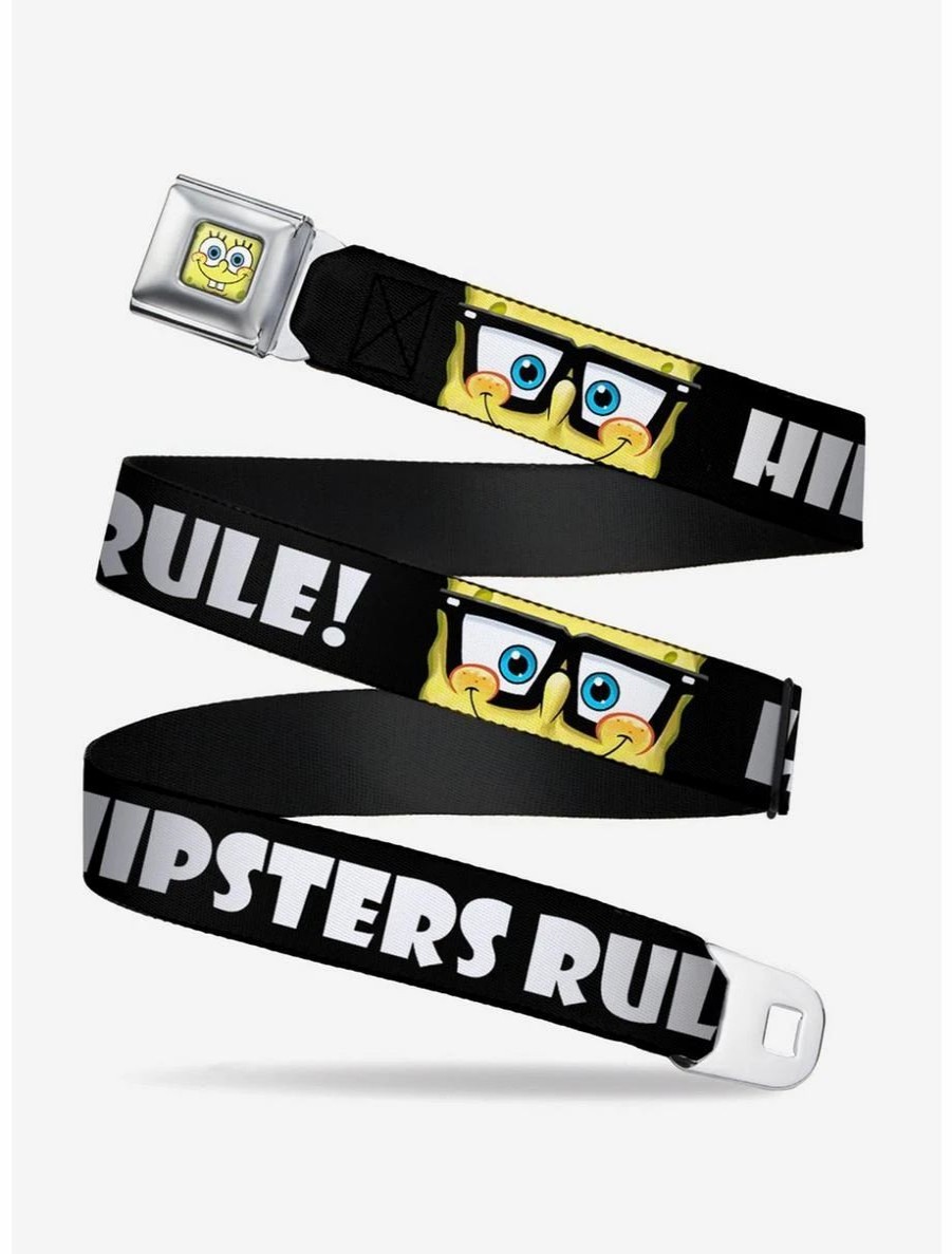 Accessories | * Boxlunch Spongebob Squarepants Nerd Hipsters Rule Youth Seatbelt Belt