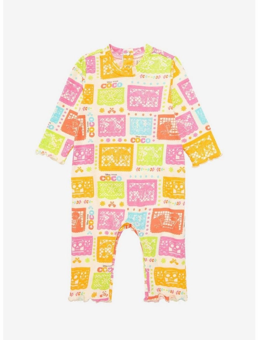 Infant | * Disney Pixar Coco Papel Picado Ruffled Infant One-Piece Boxlunch Exclusive