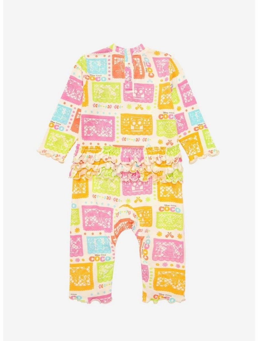 Infant | * Disney Pixar Coco Papel Picado Ruffled Infant One-Piece Boxlunch Exclusive