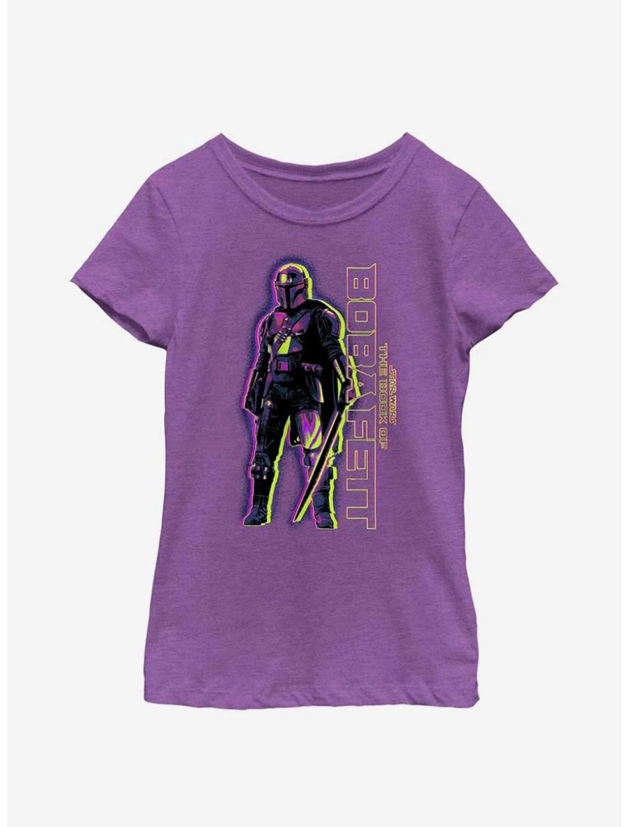 Youth | * Boxlunch Star Wars The Book Of Boba Fett Dark Saber Hero Youth Girls T-Shirt