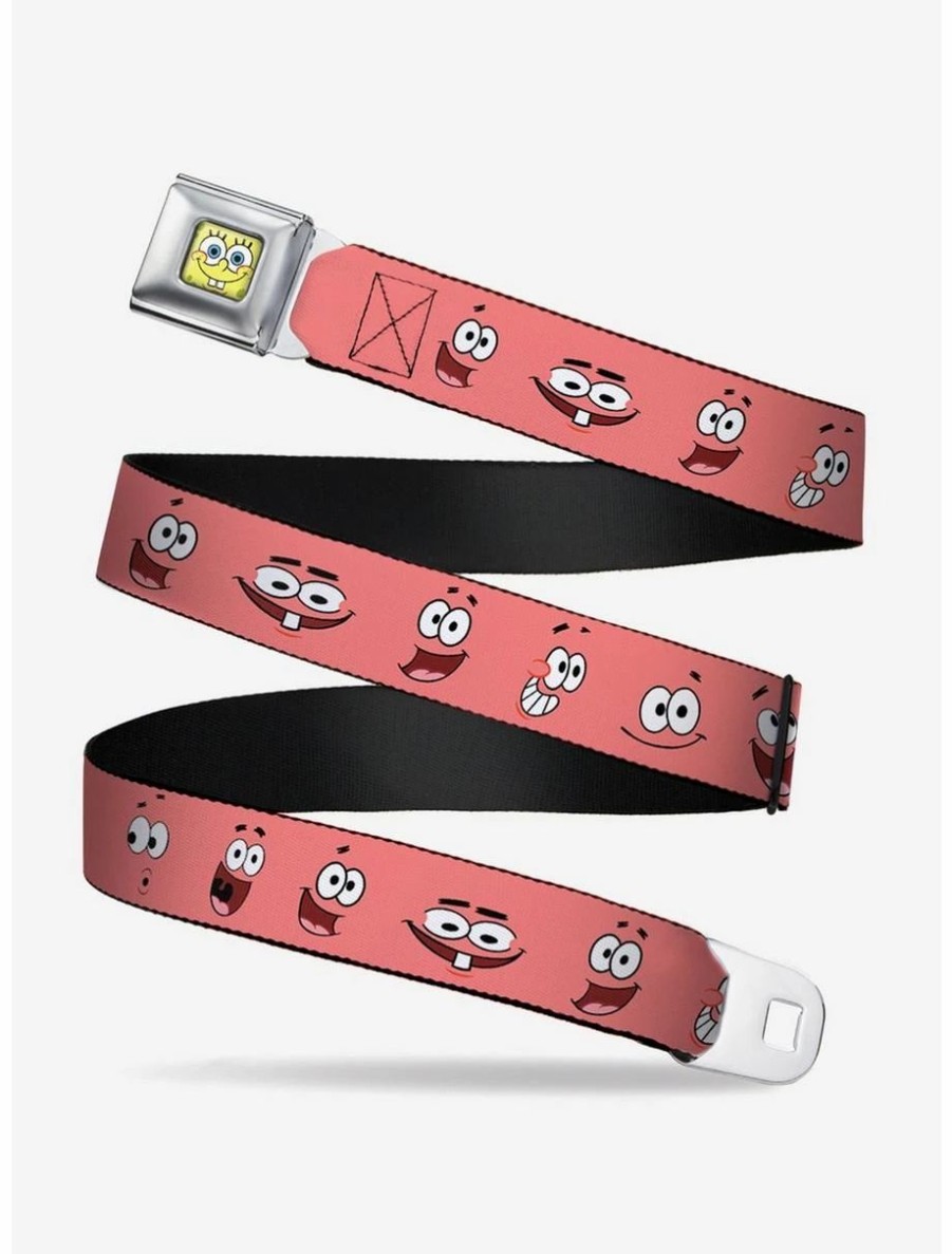 Accessories | * Boxlunch Spongebob Squarepants Patrick Starfish Expressions Youth Seatbelt Belt