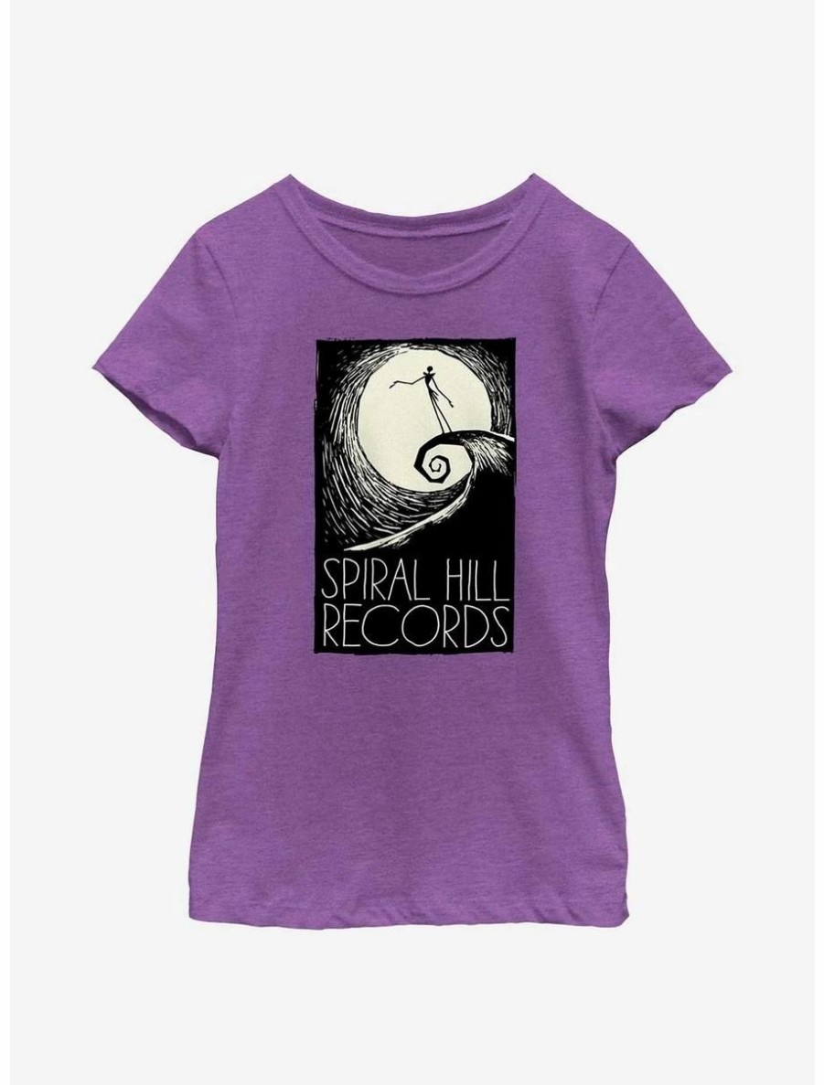 Youth | * Boxlunch Disney The Nightmare Before Christmas Hill Records Youth Girls T-Shirt