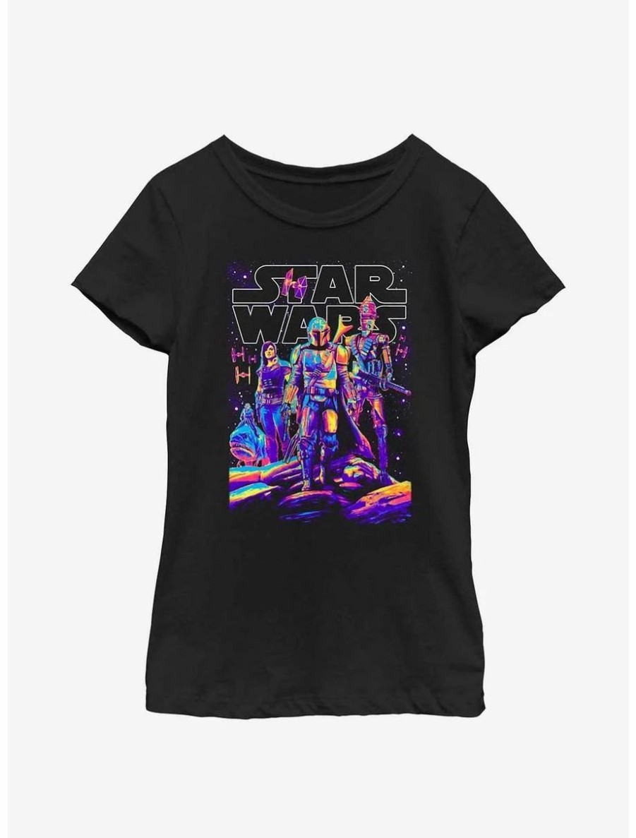 Youth | * Boxlunch Star Wars The Mandalorian Light It Up Youth Girls T-Shirt