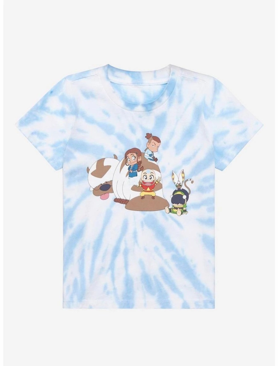 Toddler | * Avatar: The Last Airbender Chibi Group Portrait Tie-Dye Toddler T-Shirt Boxlunch Exclusive