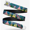 Accessories | * Boxlunch Spongebob Squarepants Friends 8 Bit Scene Youth Seatbelt Belt