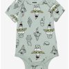 Infant | * Star Wars The Mandalorian Grogu Ice Cream Allover Print Infant One-Piece Boxlunch Exclusive