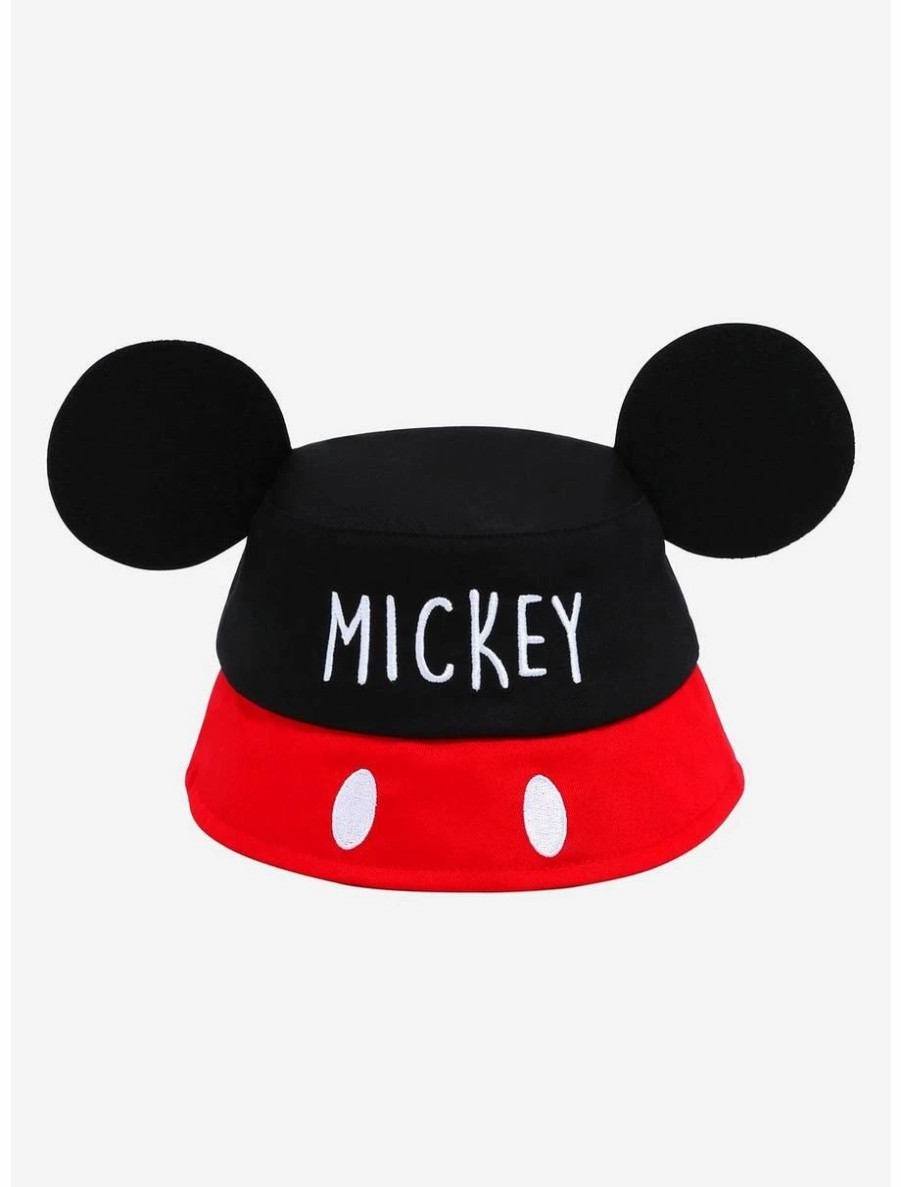 Accessories | * Disney Mickey Mouse Youth Eared Bucket Hat Boxlunch Exclusive