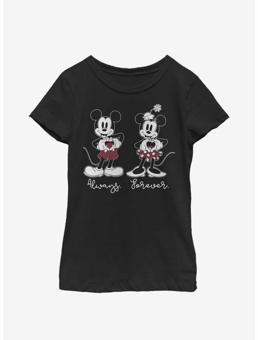 Youth | * Boxlunch Disney Mickey Mouse & Minnie Always Forever Youth Girls T-Shirt