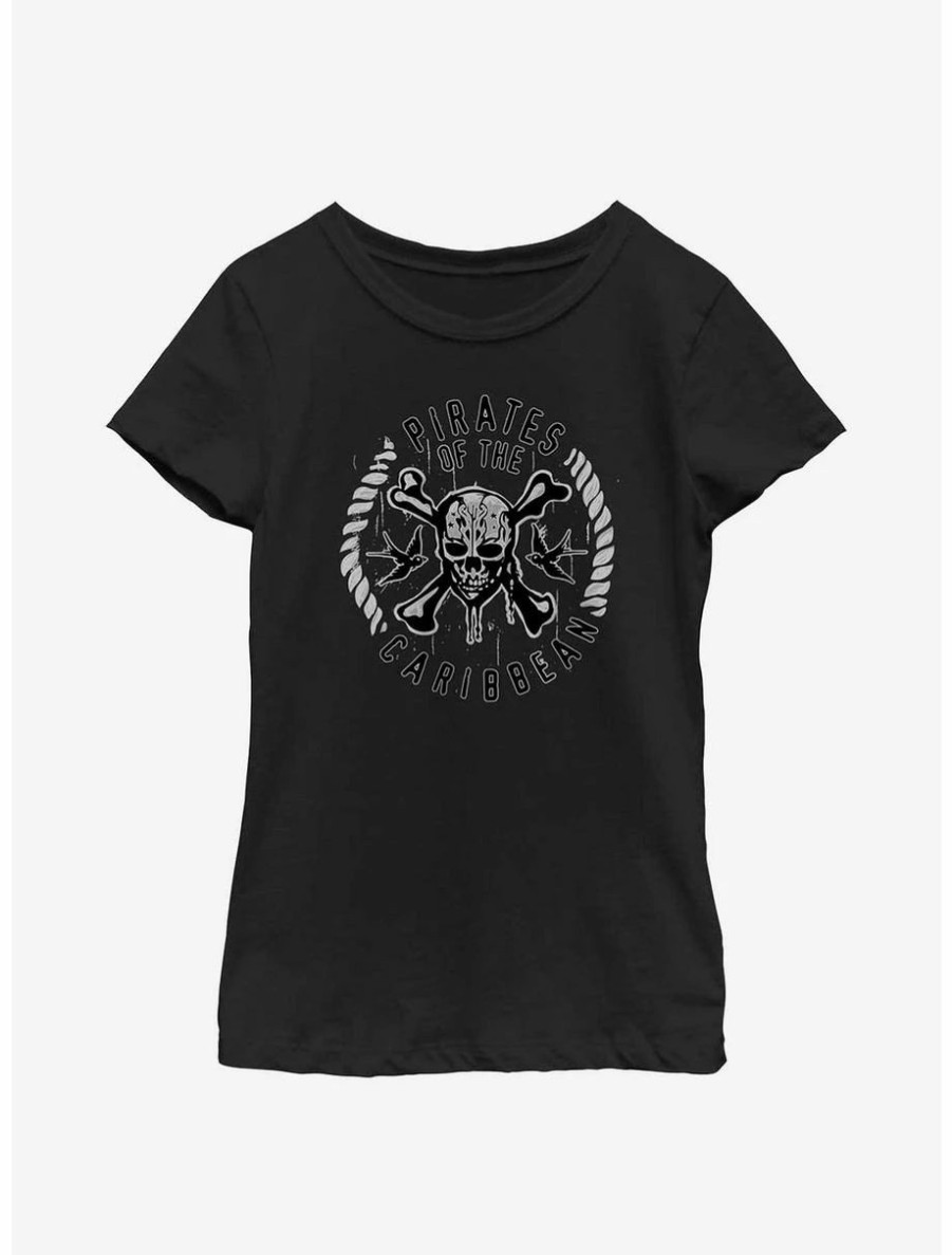 Youth | * Boxlunch Disney Pirates Of The Caribbean Crossbones Sparrow Youth Girls T-Shirt