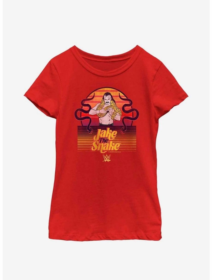 Youth | * Boxlunch Wwe Jake The Snake Sunset Youth Girls T-Shirt