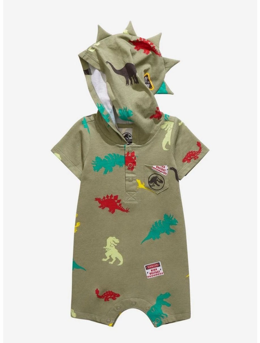 Infant | * Jurassic Park Dinosaur Infant Hooded One-Piece Boxlunch Exclusive