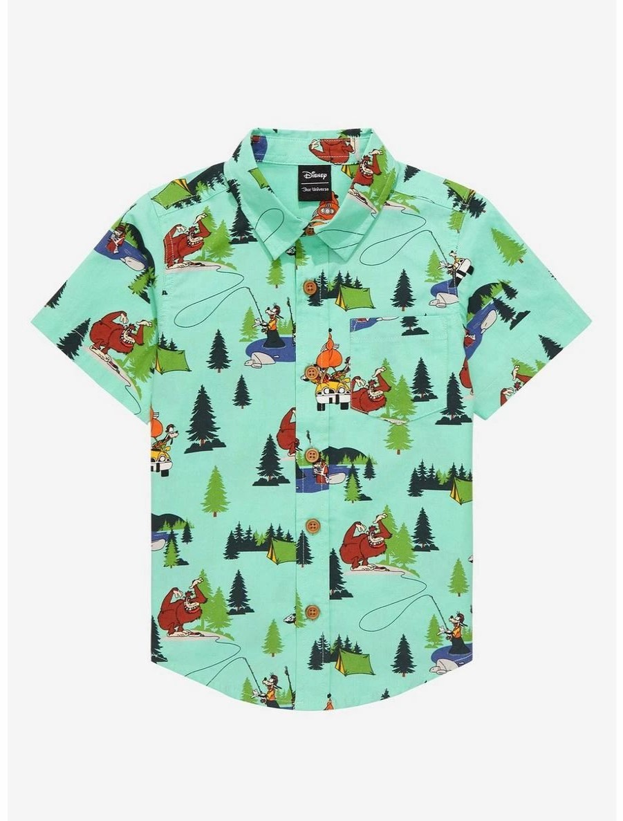 Toddler | * Our Universe Disney A Goofy Movie Camping Scenes Toddler Woven Button-Up Boxlunch Exclusive