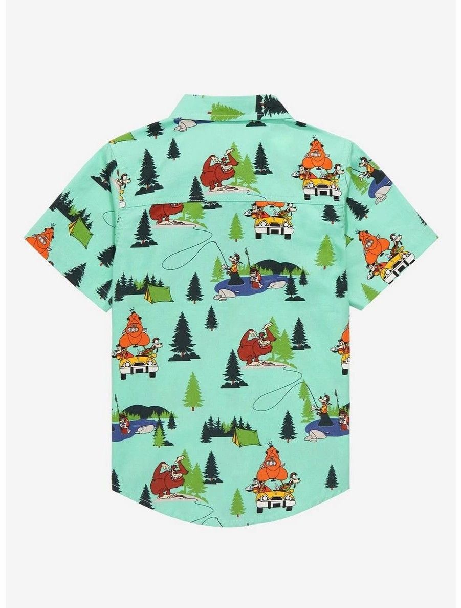 Toddler | * Our Universe Disney A Goofy Movie Camping Scenes Toddler Woven Button-Up Boxlunch Exclusive