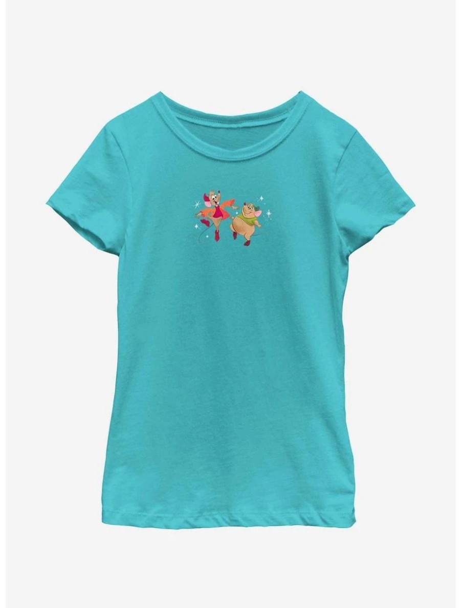 Youth | * Boxlunch Disney Cinderella Jaq And Gus Dancing Youth Girls T-Shirt