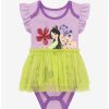 Infant | * Disney Mulan & Cri-Kee Floral Infant Tutu One-Piece Boxlunch Exclusive