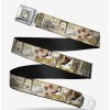 Accessories | * Boxlunch Disney Beauty And The Beast Belle Sketch Poses Story Script Youth Seatbelt Belt