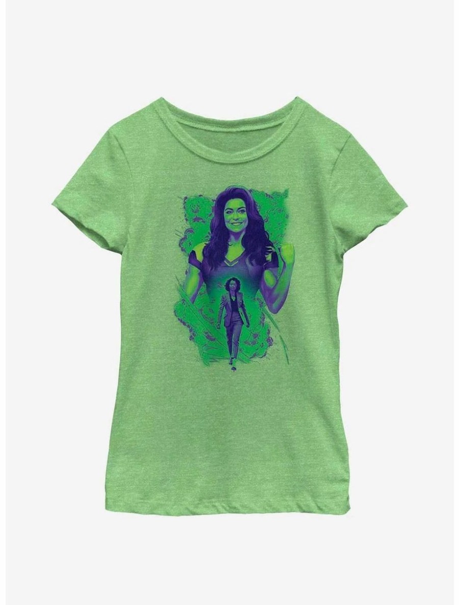 Youth | * Boxlunch Marvel She-Hulk Transformation Youth Girls T-Shirt