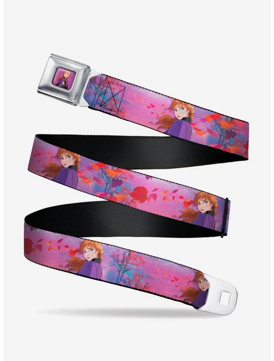 Accessories | * Boxlunch Disney Frozen 2 Anna Pose Swirling Leaves Youth Seatbelt Belt