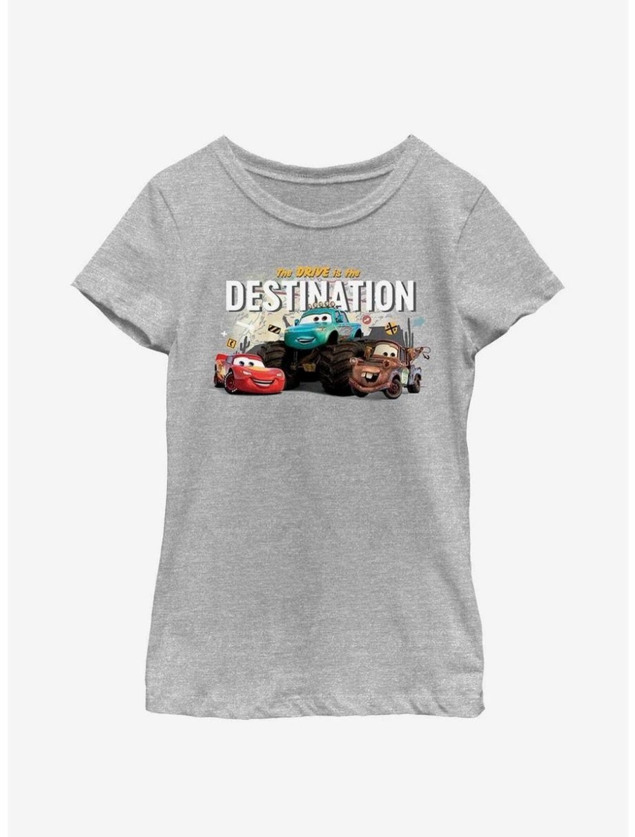 Youth | * Boxlunch Disney Pixar Cars The Drive Is The Destination Youth Girls T-Shirt