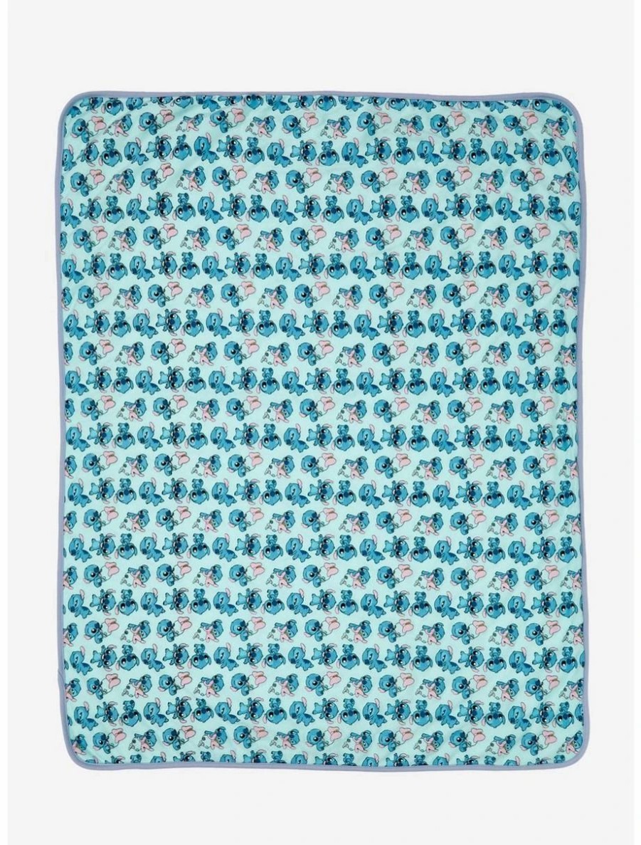 Accessories | * Disney Lilo & Stitch Chibi Stitch Swaddle Blanket Boxlunch Exclusive