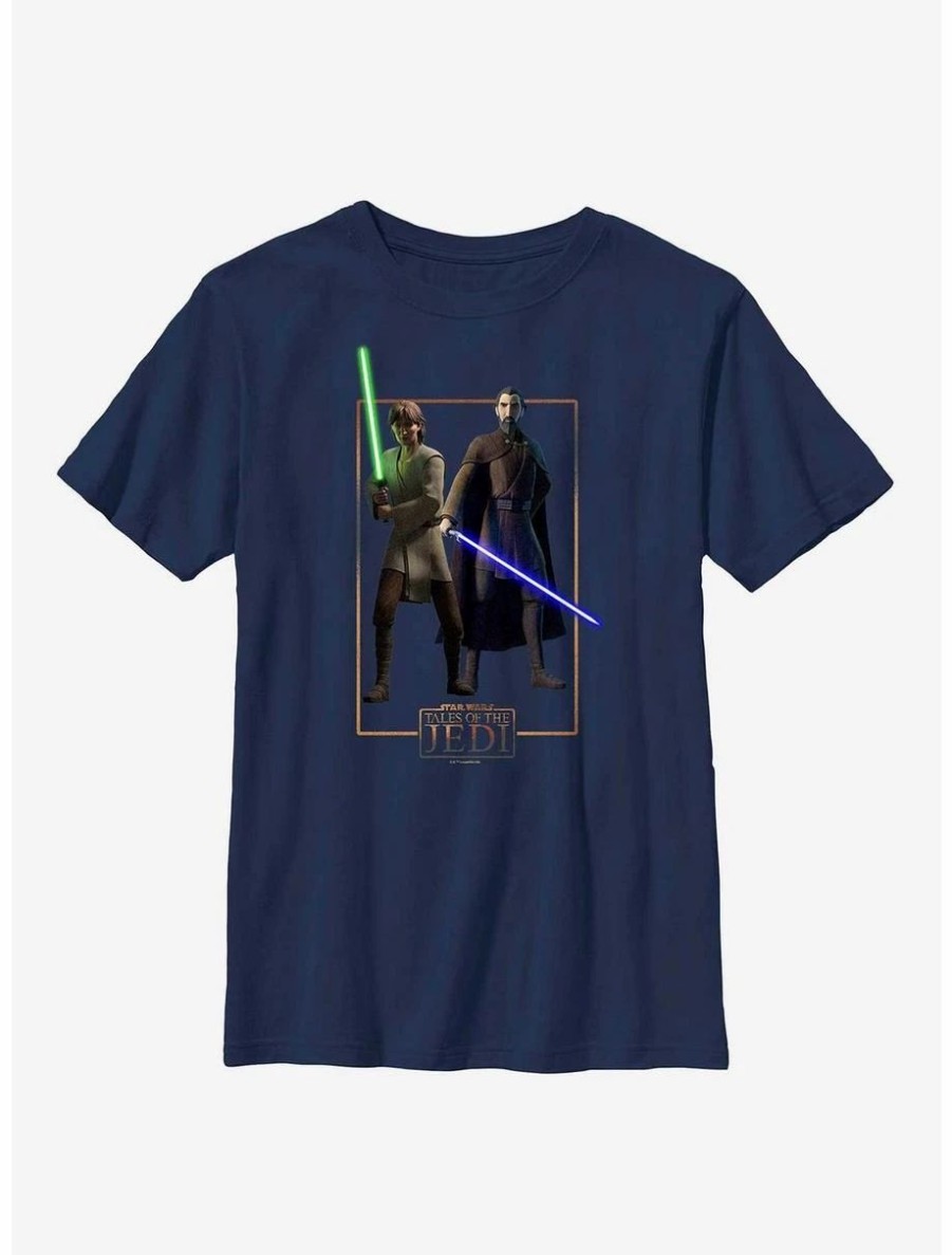 Youth | * Boxlunch Star Wars: Tales Of The Jedi Count Dooku And Qui-Gon Jinn Youth T-Shirt