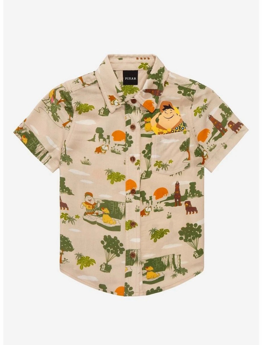 Toddler | * Disney Pixar Up Scenic Earth Day Toddler Woven Button-Up Boxlunch Exclusive