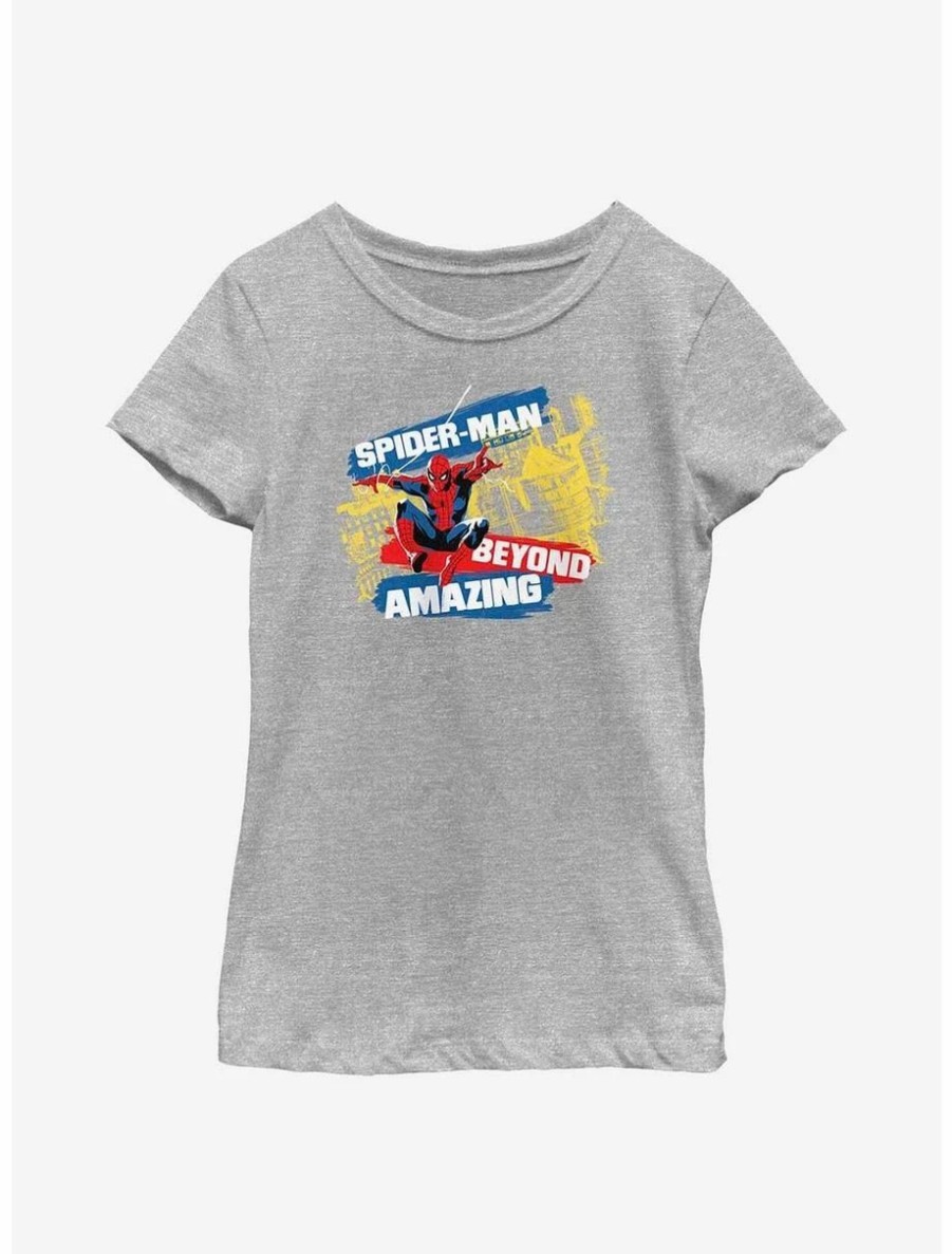 Youth | * Boxlunch Marvel Spider-Man Beyond Amazing City Swing Youth Girls T-Shirt