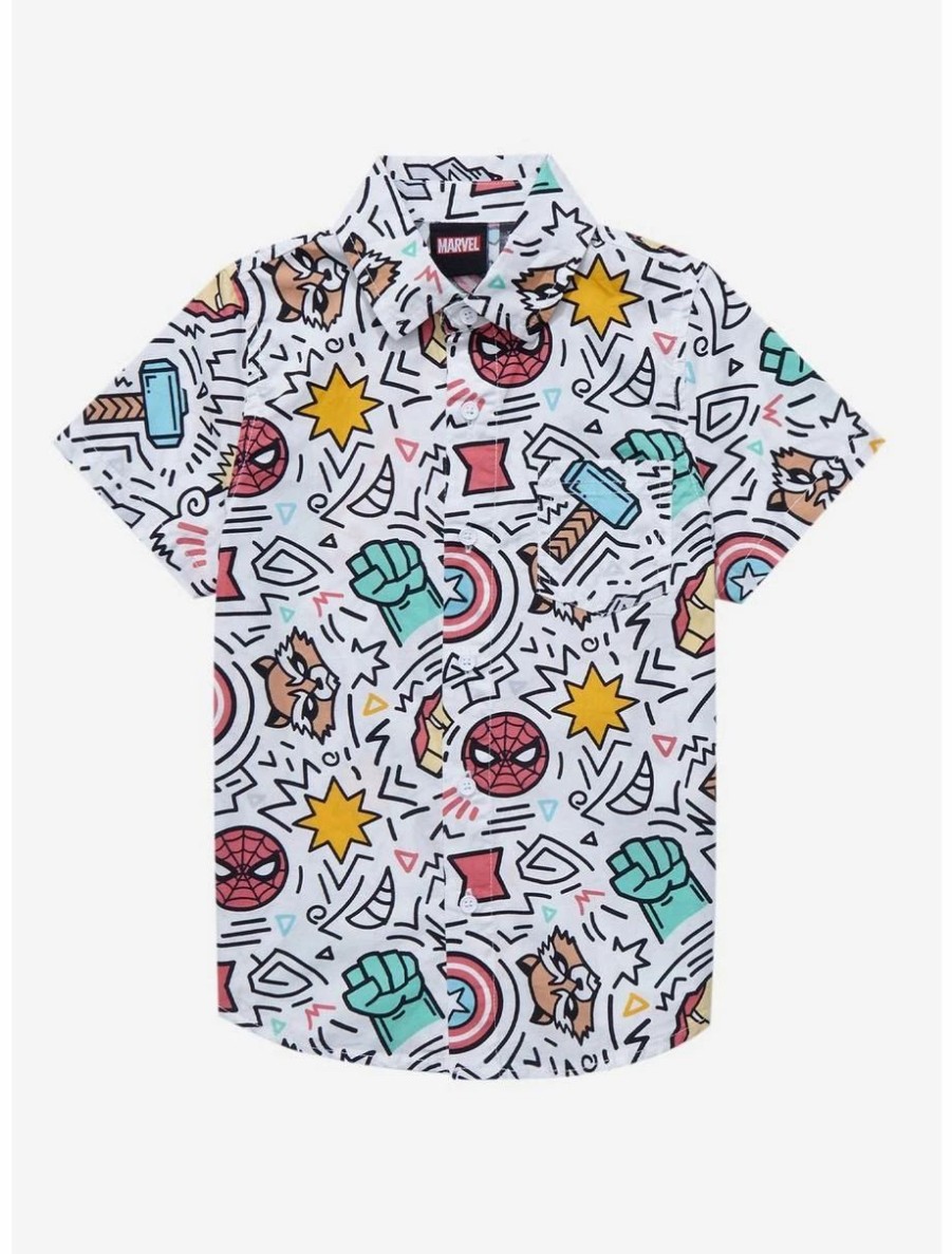 Toddler | * Marvel Icons Toddler Woven Button-Up Boxlunch Exclusive