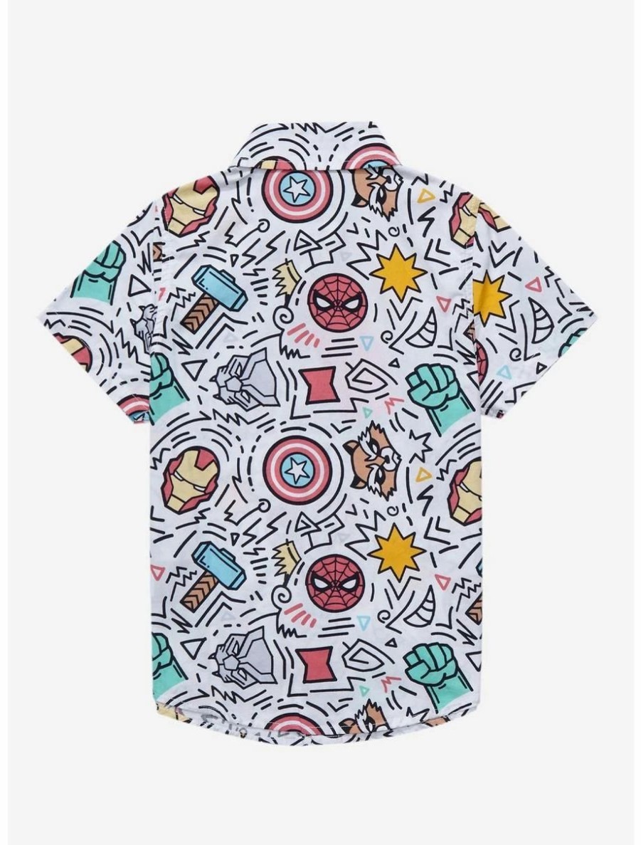 Toddler | * Marvel Icons Toddler Woven Button-Up Boxlunch Exclusive