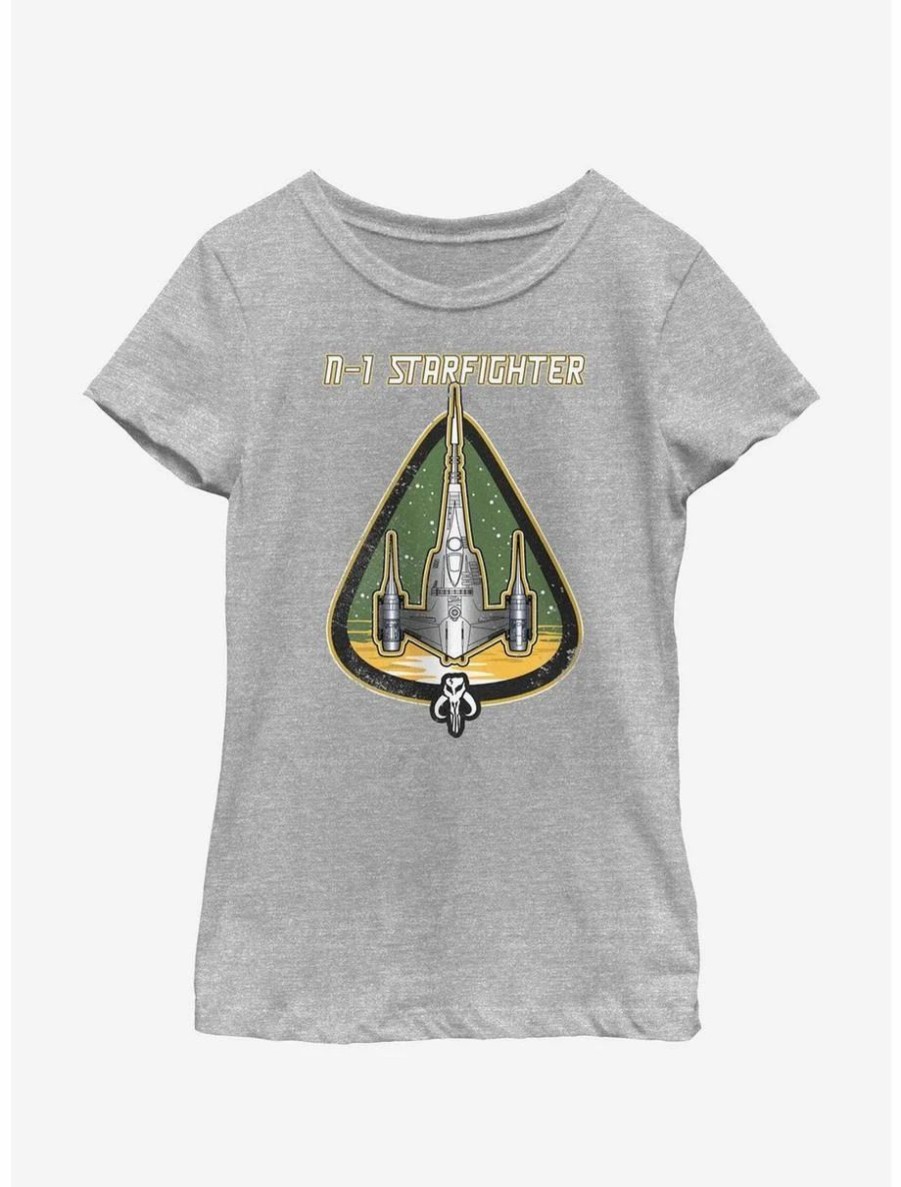 Youth | * Boxlunch Star Wars The Mandalorian N-1 Starfighter Mod Youth Girls T-Shirt