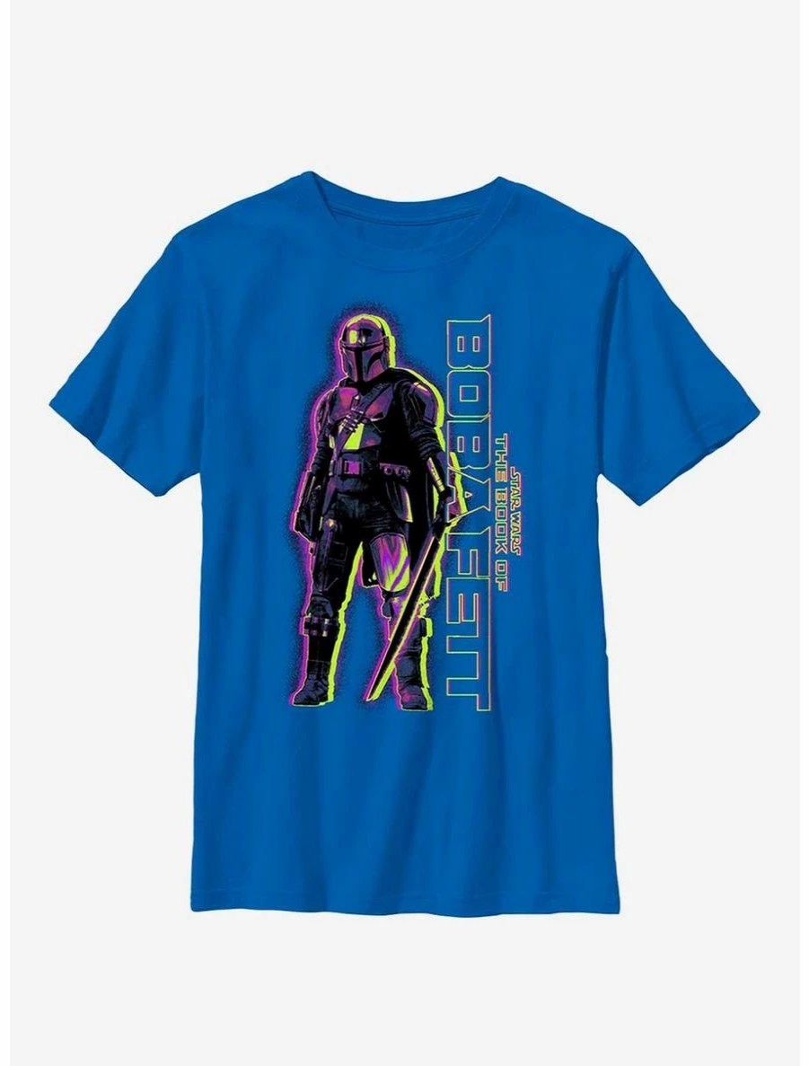 Youth | * Boxlunch Star Wars The Book Of Boba Fett Dark Saber Hero Youth T-Shirt