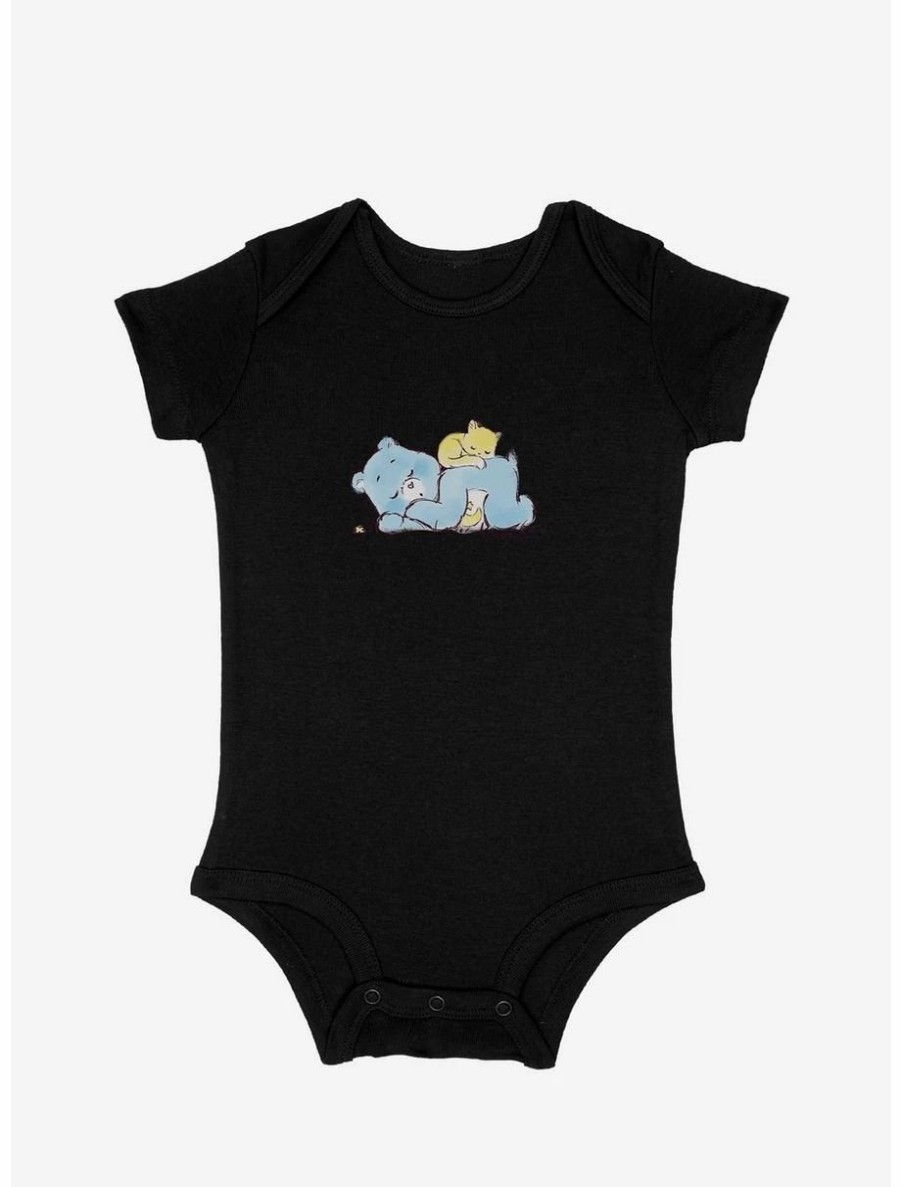 Infant | * Boxlunch Care Bears Bedtime Bear Sleeping With Cat Infant Bodysuit