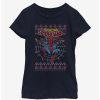 Youth | * Boxlunch Marvel Spider-Man Web Jump Ugly Christmas Youth Girls T-Shirt