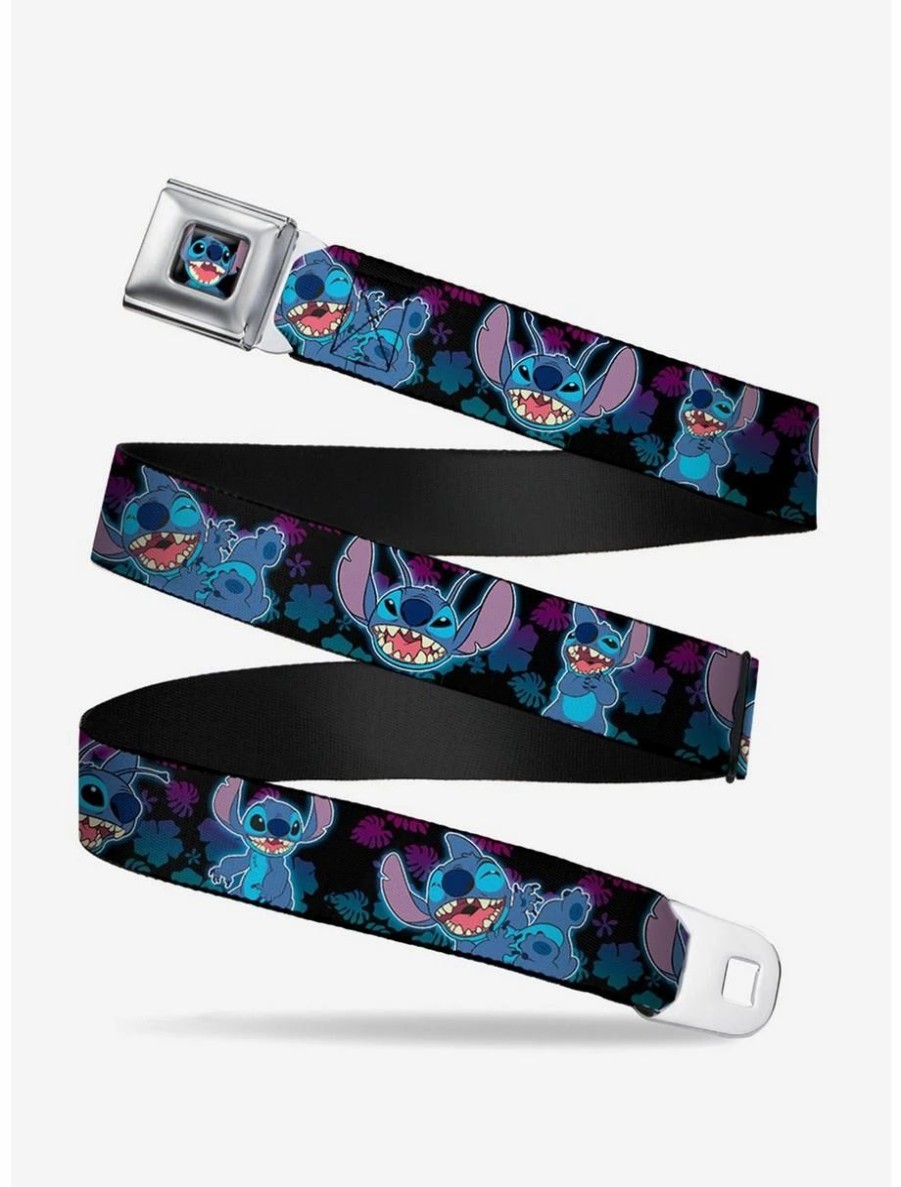 Accessories | * Boxlunch Disney Lilo & Stitch 2 Expressions 2 Poses Tropical Youth Seatbelt Belt