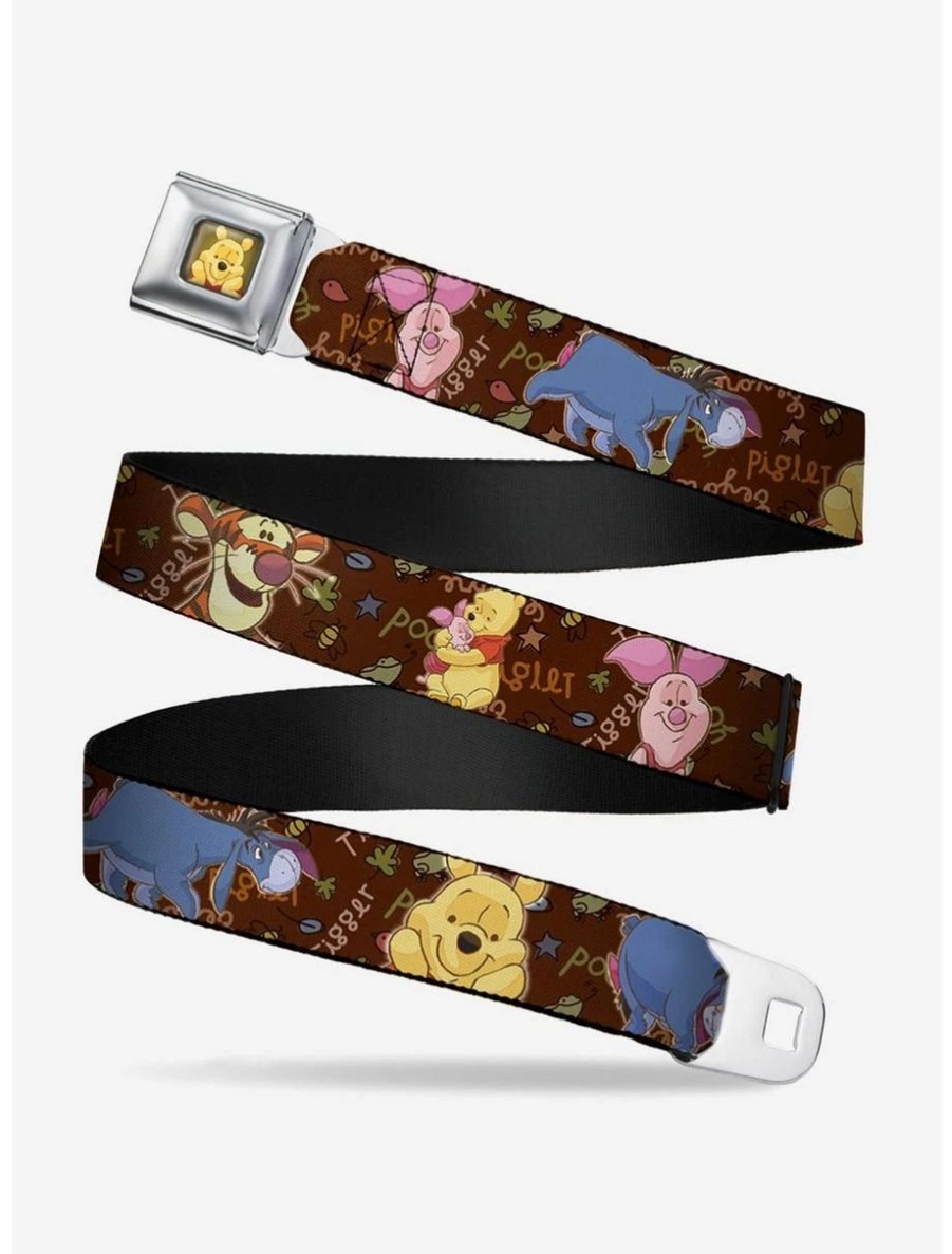 Accessories | * Boxlunch Disney Winnie The Pooh Character Poses Youth Seatbelt Belt