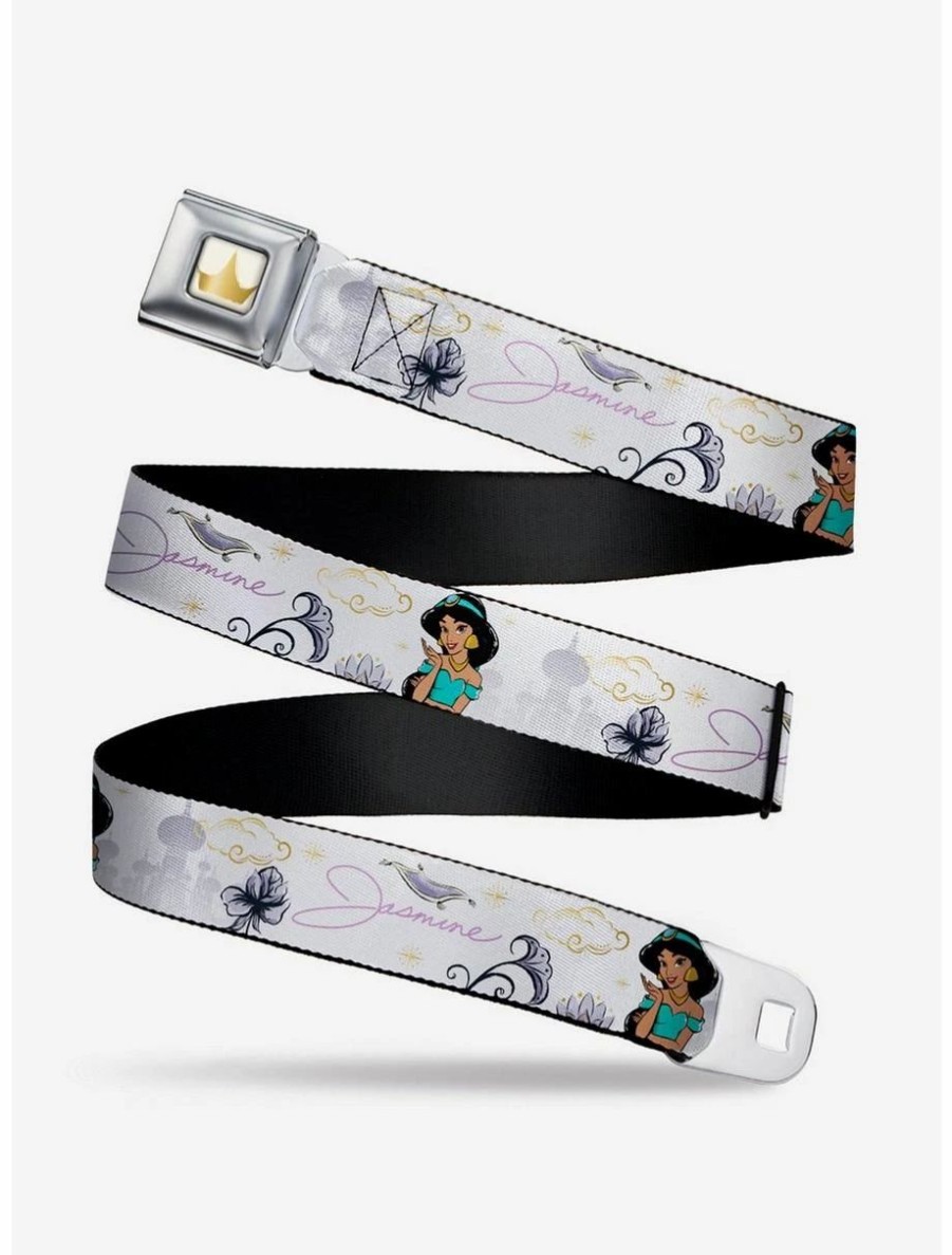 Accessories | * Boxlunch Disney Aladdin Jasmine Palace Flowers Youth Seatbelt Belt