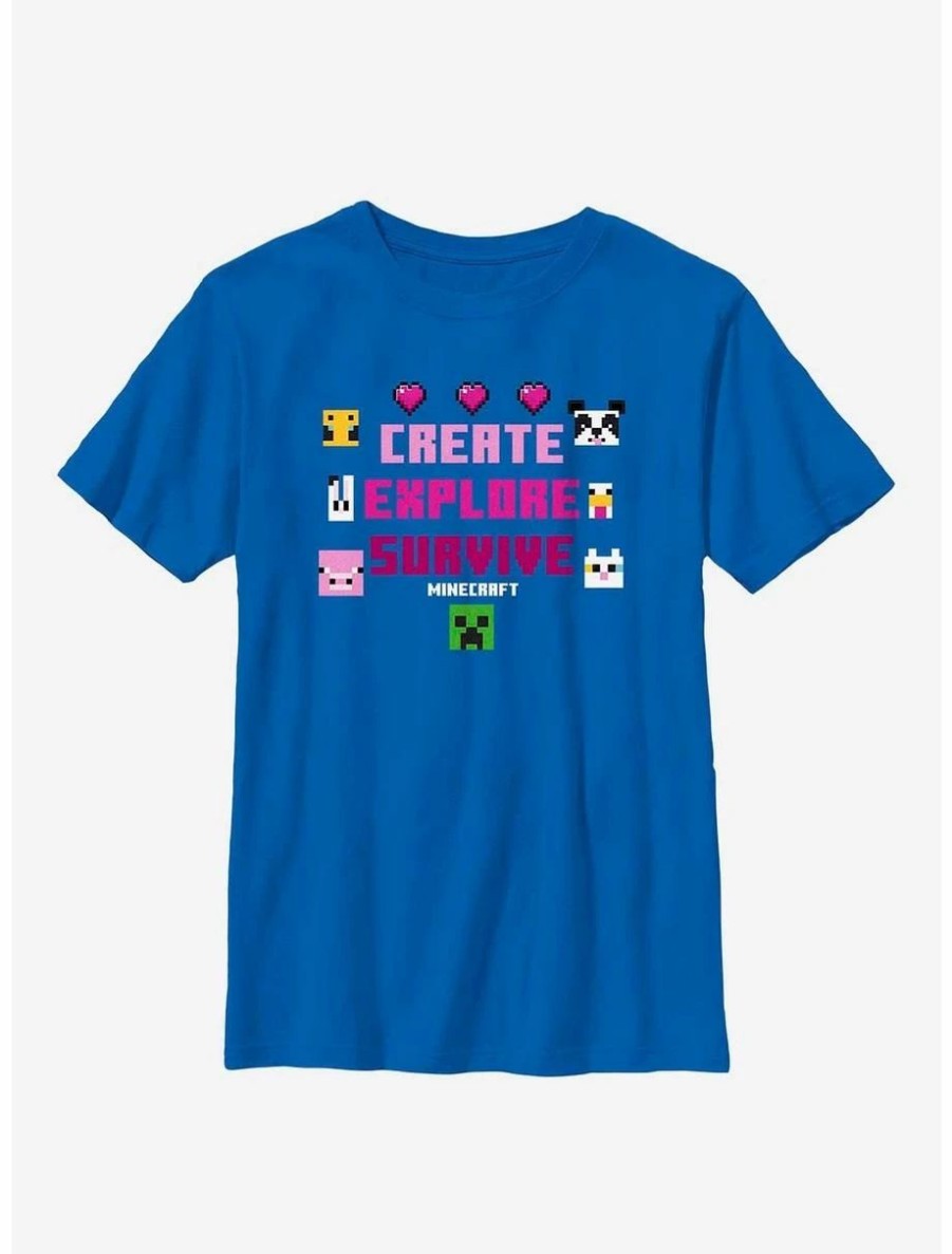 Youth | * Boxlunch Minecraft Create Explore Survive Youth T-Shirt