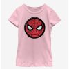 Youth | * Boxlunch Marvel Spider-Man Sketched Mask Icon Youth Girls T-Shirt