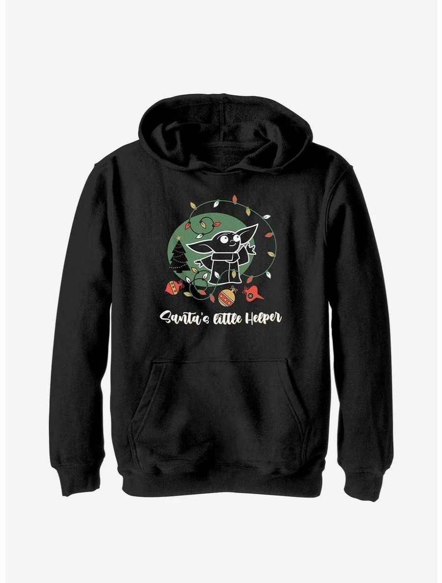 Youth | * Boxlunch Star Wars The Mandalorian Santa'S Helper Youth Hoodie