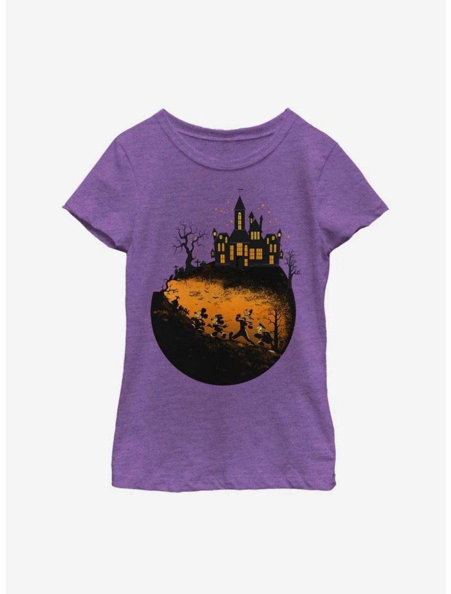 Youth | * Boxlunch Disney Mickey Mouse Mickey'S Haunted Halloween Youth Girls T-Shirt