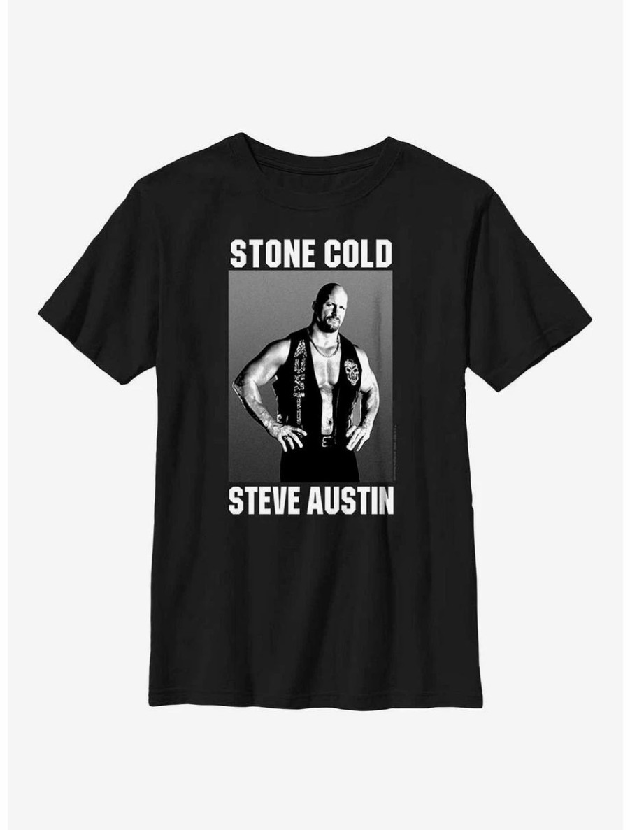 Youth | * Boxlunch Wwe Stone Cold Steve Austin Black & White Photo Youth T-Shirt