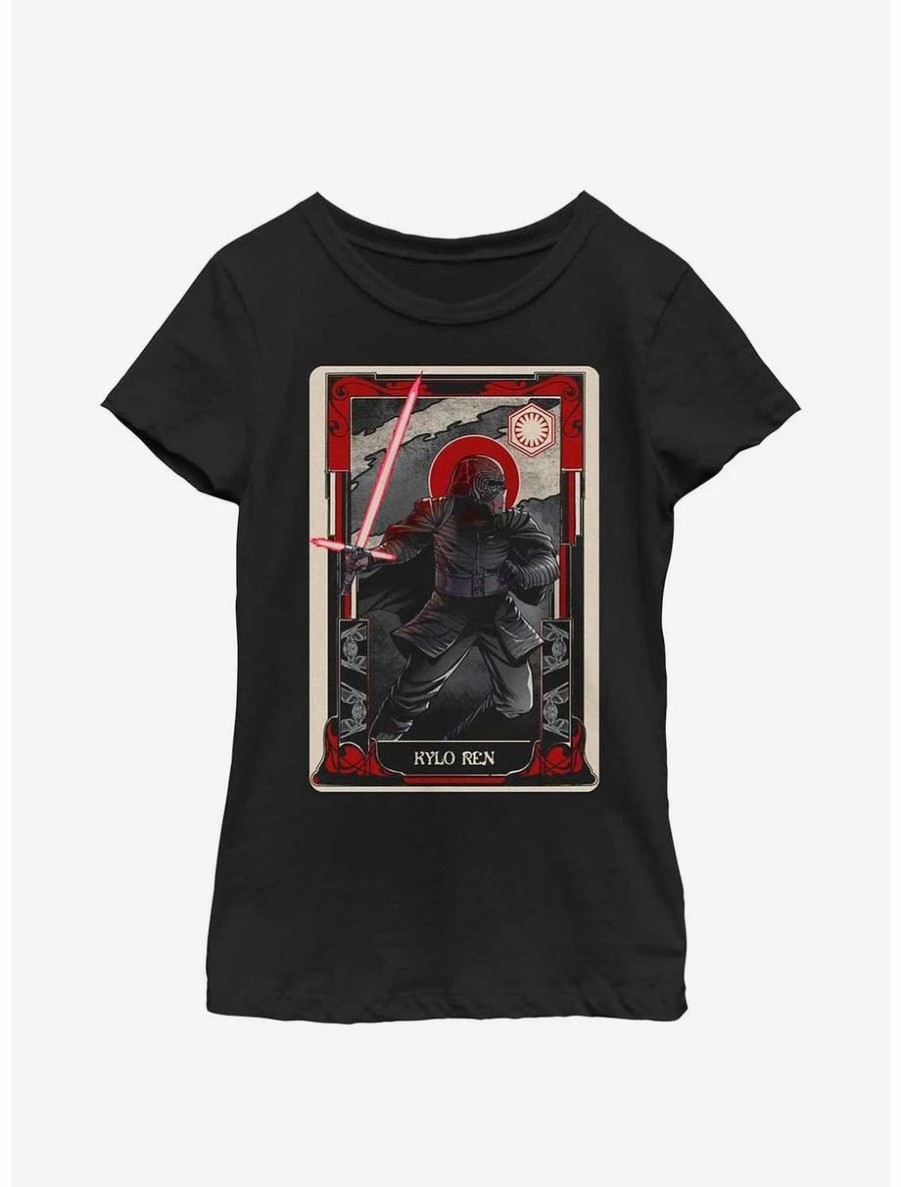 Youth | * Boxlunch Star Wars The Force Awakens Kylo Ren Tarot Card Youth Girls T-Shirt