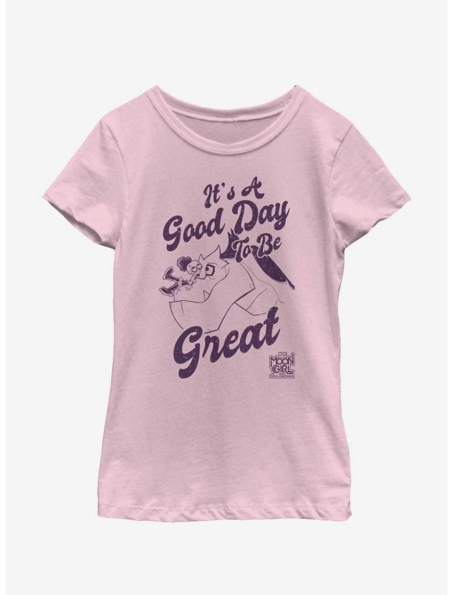 Youth | * Boxlunch Marvel Moon Girl And Devil Dinosaur Good Day To Be Great Youth Girls T-Shirt