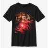 Youth | * Boxlunch Marvel Doctor Strange In The Multiverse Of Madness The Scarlet Witch Dark Side Youth T-Shirt