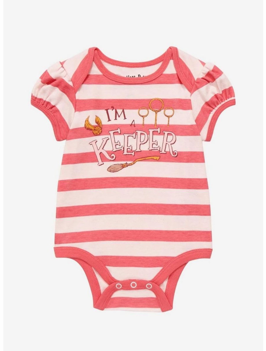 Infant | * Harry Potter I'M A Keeper Striped Infant One-Piece Boxlunch Exclusive