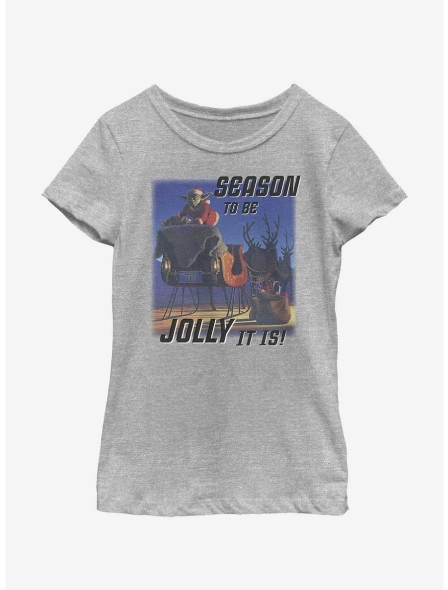 Youth | * Boxlunch Star Wars Yoda Season To Be Jolly It Is Youth Girls T-Shirt